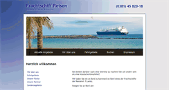 Desktop Screenshot of frachtschiffreisen-rostock.de