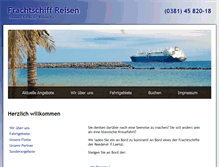 Tablet Screenshot of frachtschiffreisen-rostock.de